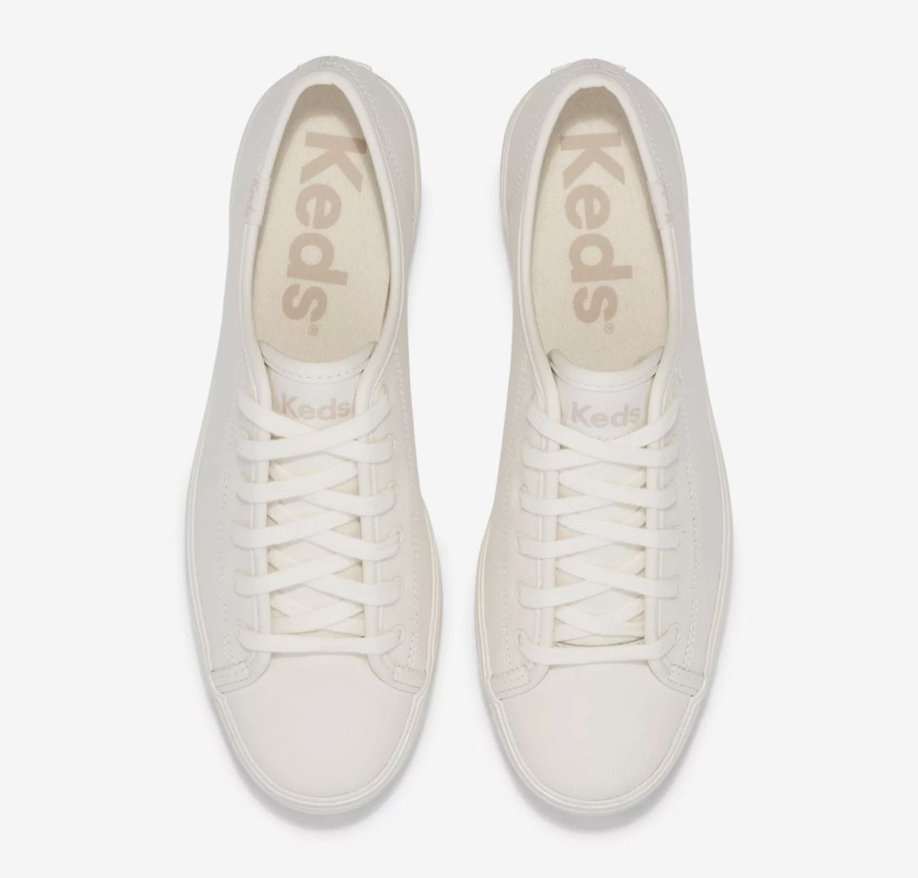 Keds Triple Kick Leather Pearlized Lace Up