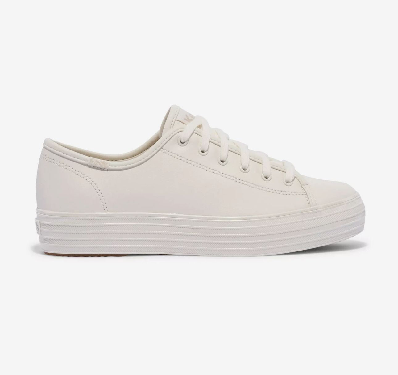 Keds Triple Kick Leather Pearlized Lace Up