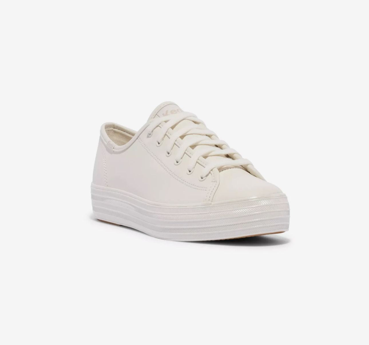 Keds Triple Kick Leather Pearlized Lace Up
